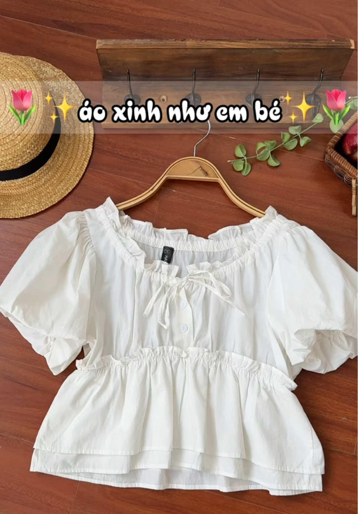 Ảnh tui mặc cuối clippp nha✨🌸#xuhuong #aobabydoll #aokieuhottrend #aoxinh #havana #aonuxinh #babydollcroptop 