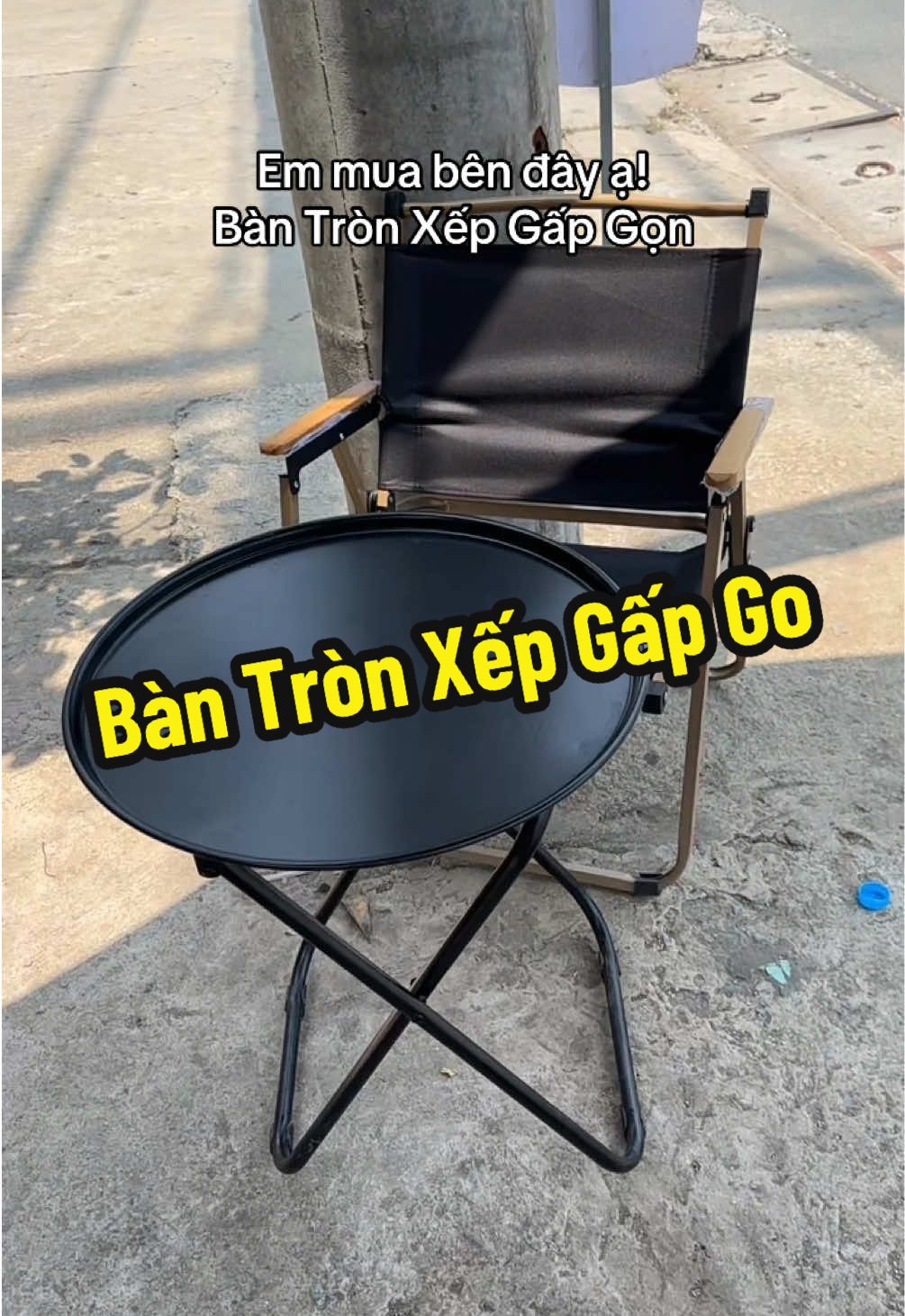 Bàn Tròn Xếp Gấp Gọn #cafemangdi #bachiem #review #thamlot #thamlotcafe #cafe #bantron #bantrongapgon 
