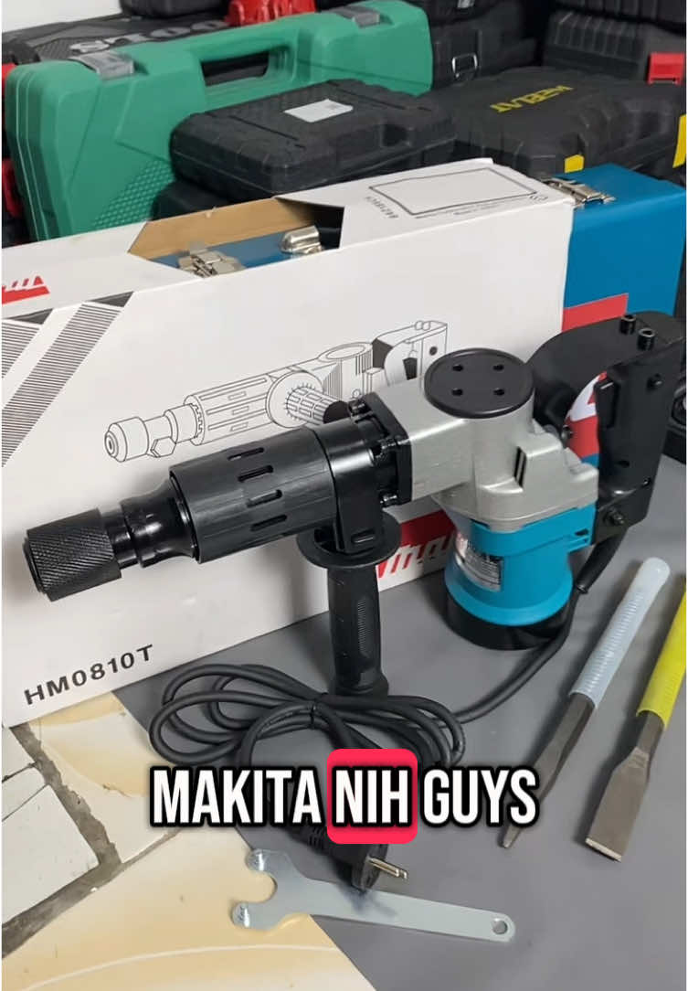 Hammer demoltion makita full aksesoris dan berkualitas gays #fyp #hammerdrill #hammer #mesinbobok 