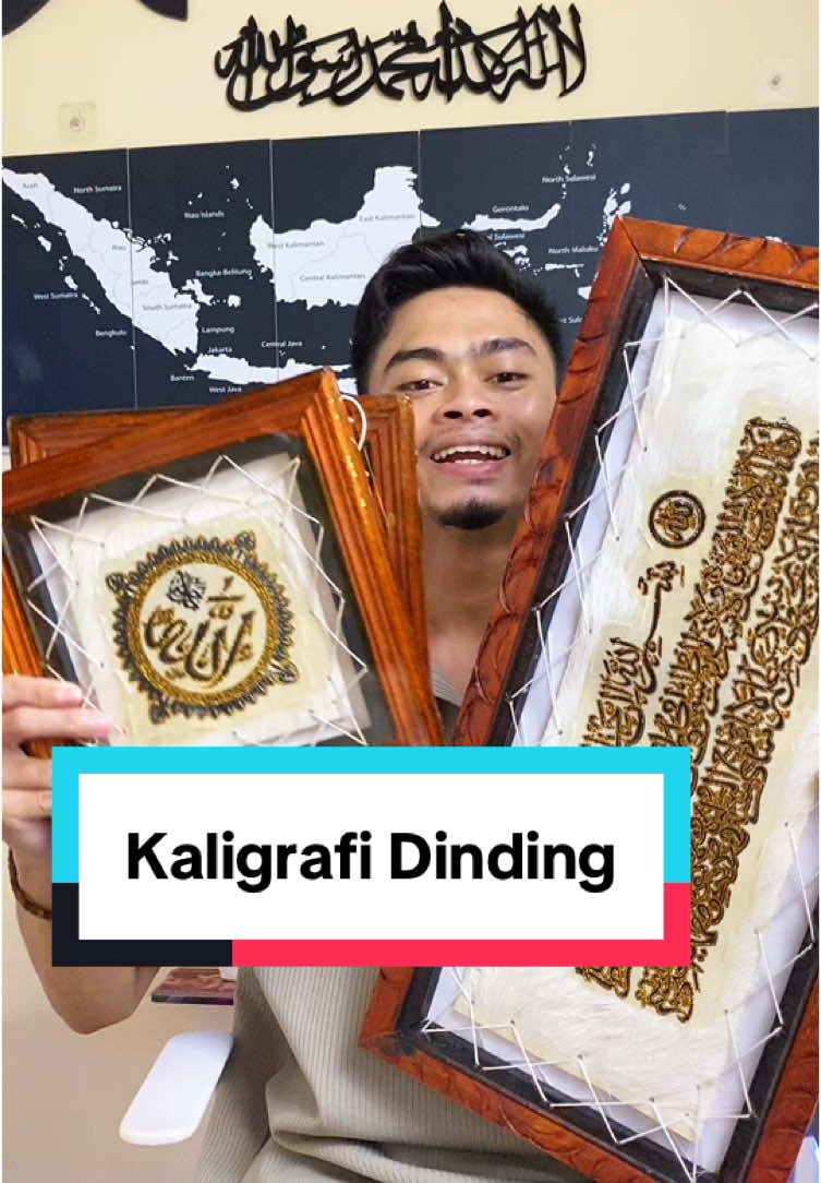 Hiasan dinding Kaligrafi Islami isi 3 panel cocok buat dipajang di rumahmu #hiasandinding #kaligrafi #kaligrafidinding #hiasandindingaesthetic #dekorasirumah #cuantanpabatas 