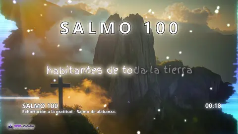 Disfruta de esta versión musical del Salmo 100, una poderosa expresión de gratitud y adoración. Este cántico celebra la bondad de Dios con alegría, basado en la versión Reina Valera 1960. 🎵 “Servid a Jehová con alegría; venid ante su presencia con regocijo.” Esta canción es parte de la serie *Salmos en Canción*, creada para acompañarte en momentos de oración, reflexión y gozo espiritual. Perfecta para tus devocionales, tiempos de alabanza personal o para compartir con quienes necesitan un mensaje de esperanza. 🎧 Escucha más: Spotify → https://spoti.fi/3Rrj0rz YouTube Playlist → https://bit.ly/3E5eufb #Salmo100 #MúsicaCristiana #Worship #Adoración #GratitudADios #Psalm100 #BiblicalMusic #AlabanzaCristiana #Adoración #Salmo100 #MúsicaCristiana #BibliaEnMúsica #Worship