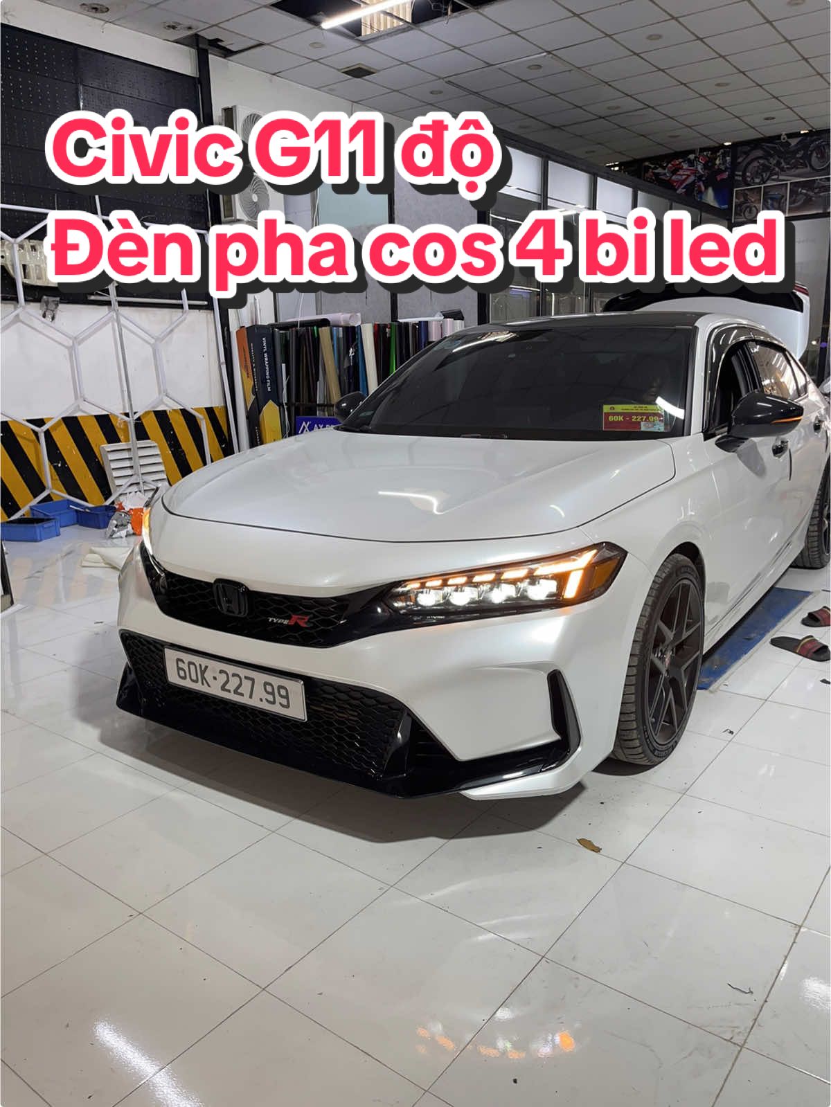 Civic G11 nâng cấp đèn pha cos 4 bi led #g5autodetailing #doxe #civic #xuhuong #doden