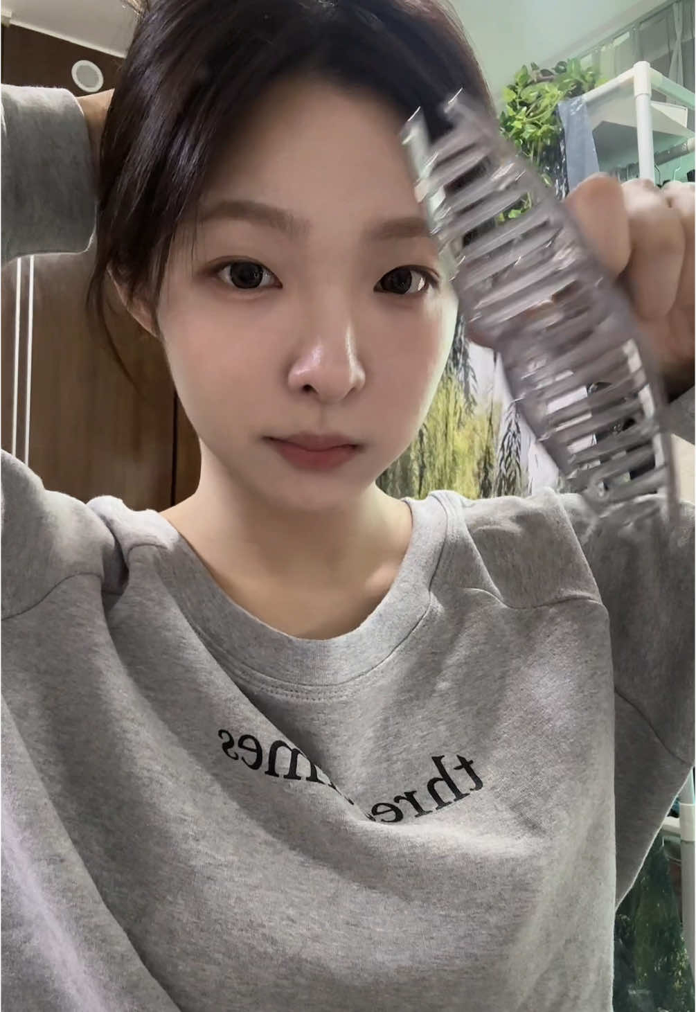 머리하기 귀찮은 날..#grwm#asmr#makeup