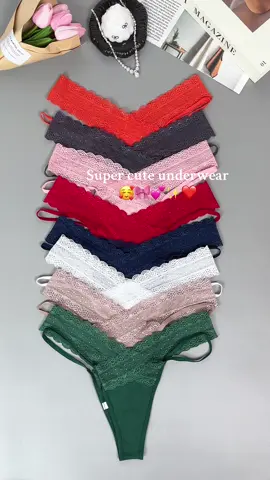 Super cute underwear 🥰✨💕🎀❤️#spotlightfinds #fyp #comfortable #tiktokshopspringglowup #comfyclothes #tiktokshop #toocute #hotgirlsummer #gymgirl #womenunderwear #underwear #thong #laceunderwear #lace #comfortable 