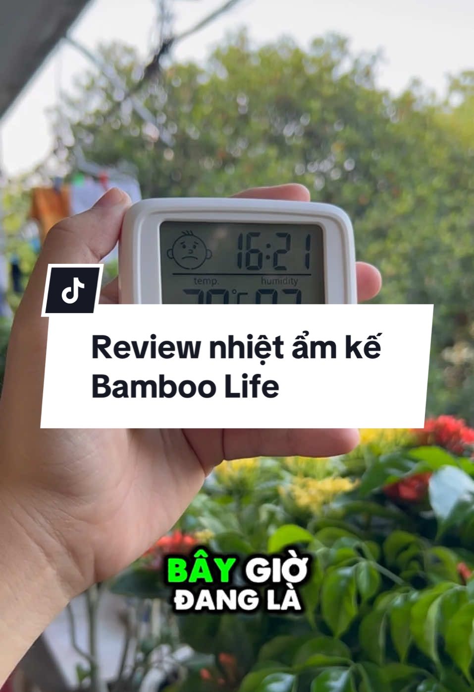 Review nhiệt ẩm kế Bamboo Life #kytuong1995 #nhietamke #nhietamkedientu 