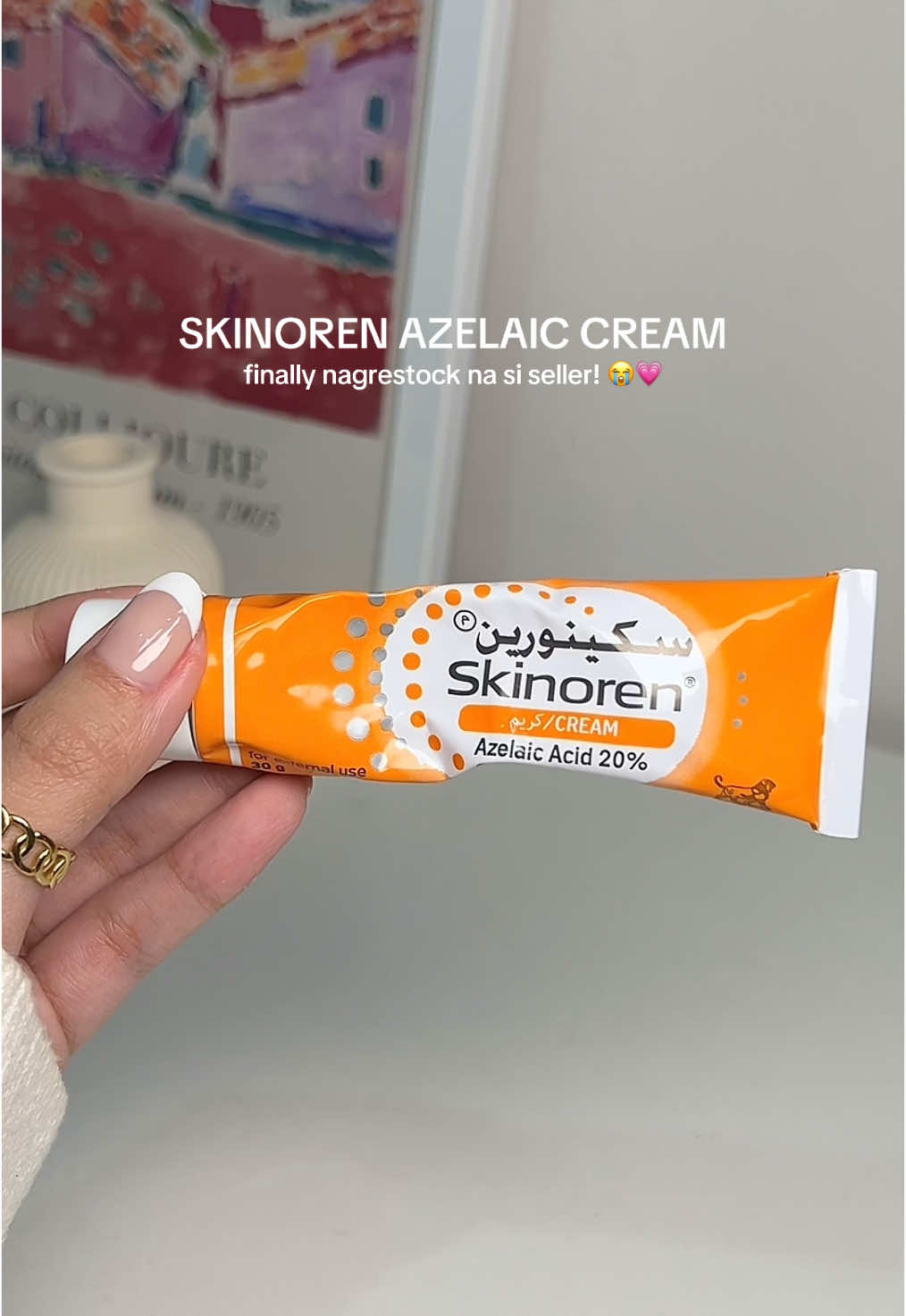affordable & authentic azelaic acid cream in the market ✅ must-have for acne prone skin type!! don’t forget to wear your sunscreen! ◡̈  #skinoren #azelaicacid #acnemarks #acnejourney #darkspots #plE #acnescars #hyperpigmentation #skincareph 