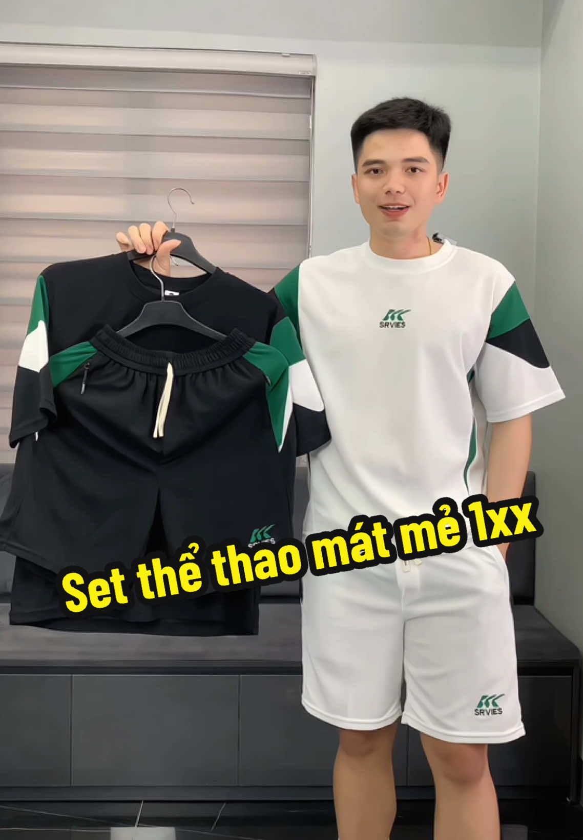 Set thể thao mát mẻ giá 1xx#setbonam #setbohe #xuhướng #setbothethao #thoitrangnam 