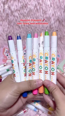 modern crayons non-toxic and washable! iwas putol pa 100 #crayons #crayonsforkids #coloring #kidsactivities #forkids #creative #school #schoolessentials #fyp #foryoupage #fyppppppppppppppppppppppp 