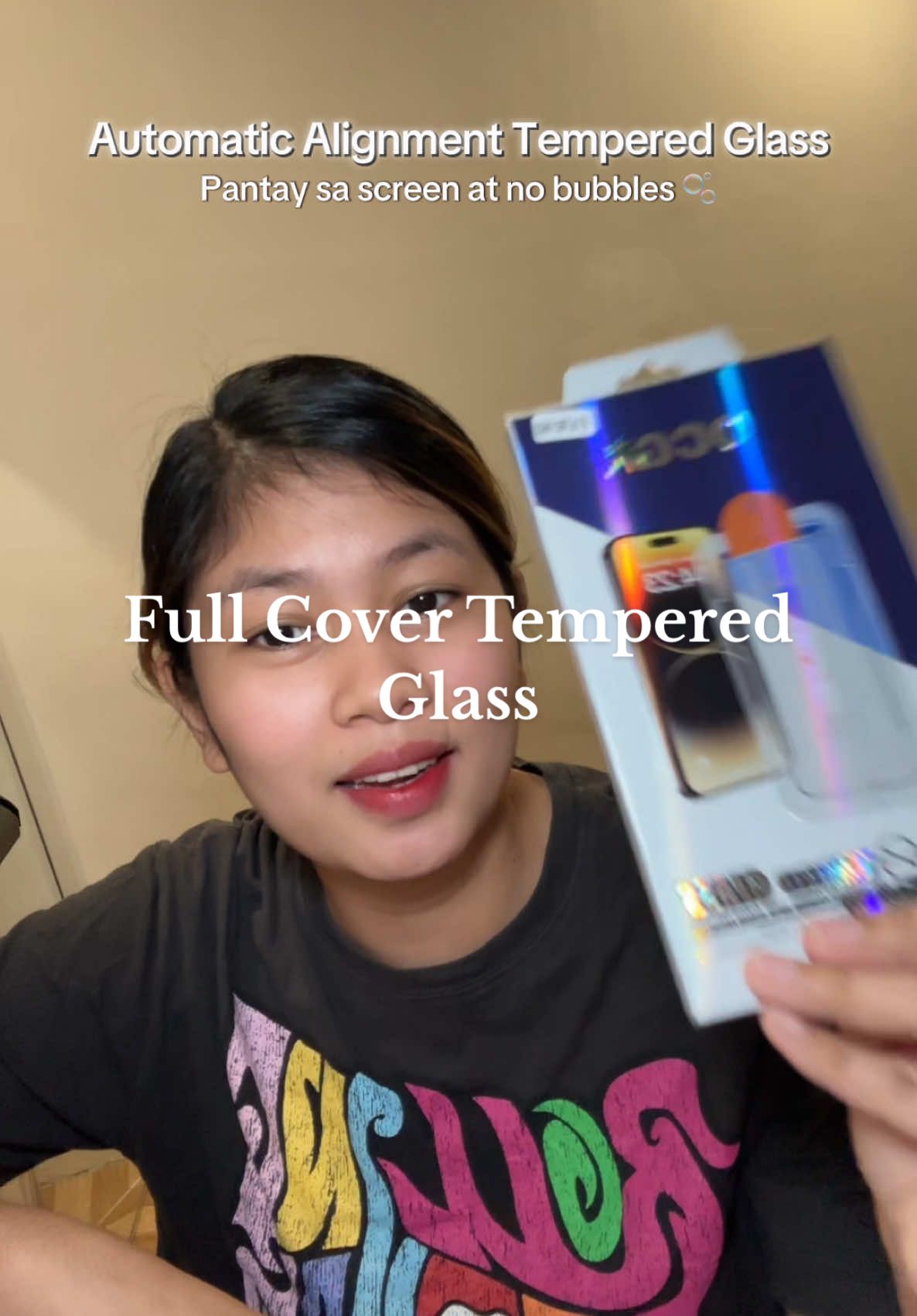 Di na kailangan lumabas para magpalagay ng tempered glass, eto madali at mas makakamura pa 🤩 #fullcovertemperedglass #temperedglass #automaticalignmenttemperedglass #iphonetemperedglass #trending #fyp #foryoupage 
