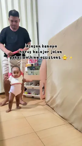 Kenapa penting banget punya walking assistant atau alat bantu jalan saat anak ada dalam fase belajar berjalan? Ini alasannya 🍼 #bayi9bulan #alatbantujalan #babymilestones 