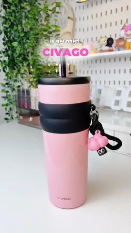ly giữ nhiệt màu hồng xinh iu 🫶🏻 #lygiunhiet #binhgiunhiet #civago #lygiunhietcivago #review #fyp #thaothichriviu #xuhuong #xh 