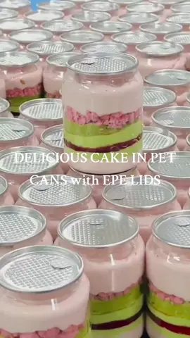 Beautiful and delicious #petcan #plasticbottle #cansealingmachine #cansealer #cake #dessert 