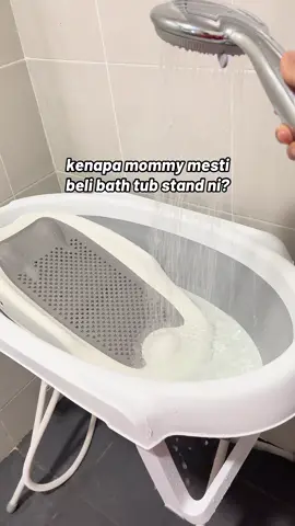 Bakal ibu boleh beli siap2 bathtub stand ni. nanti senang nak mandikan newborn 😍 #bathtubstand #babybathtub #baby #newborn #firsttimemom #newmom 