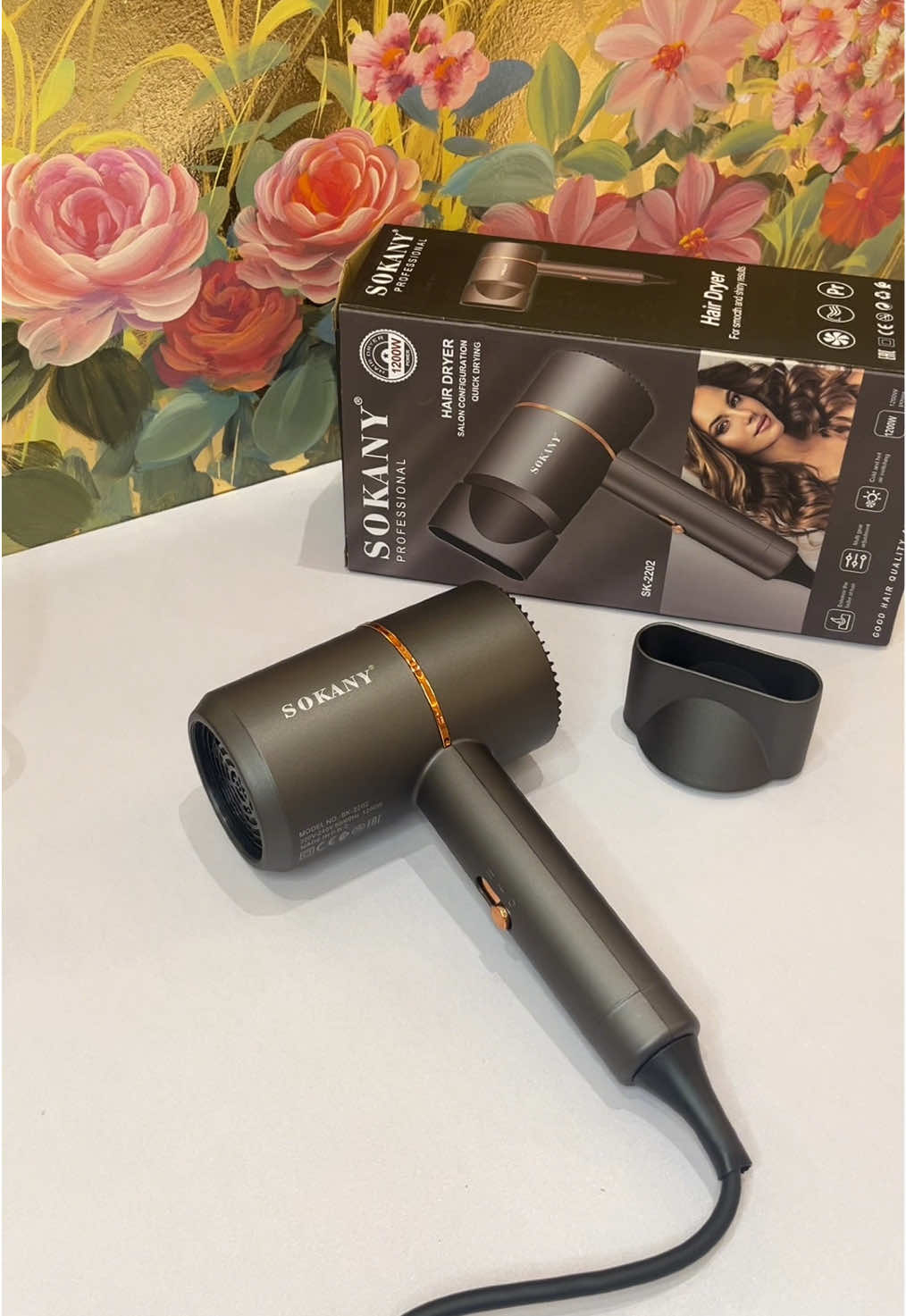 Máy sấy tóc mini Sokany nhỏ gọn , công suất 1200W #maysaytoc #maysaytocmini #maysaytocsokany