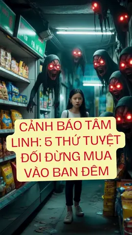 Cảnh báo tâm linh : 5 thứ tuyệt đối đừng mua vào ban đêm #horror #horrortok #horrorstory #horrorgame #scary #scarystories #tamlinh #thegioitamlinh