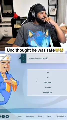 Unc plays akinator #tbvnks #tbvnkslive #tbvnksclips 