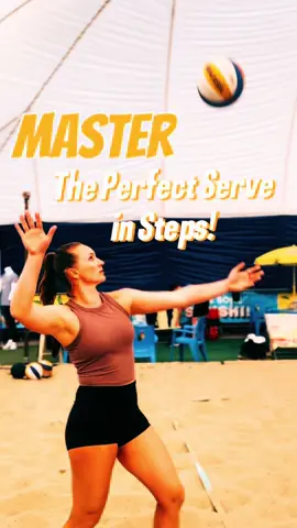 Today, I’m breaking down in a few steps the classic standing float serve, what do you think ? join me in my next Beach Volley Camp in Italy for more tips, from May 17-25 🇮🇹 #beachvolley #volleyball #beachvolleytraining #volleyfun 