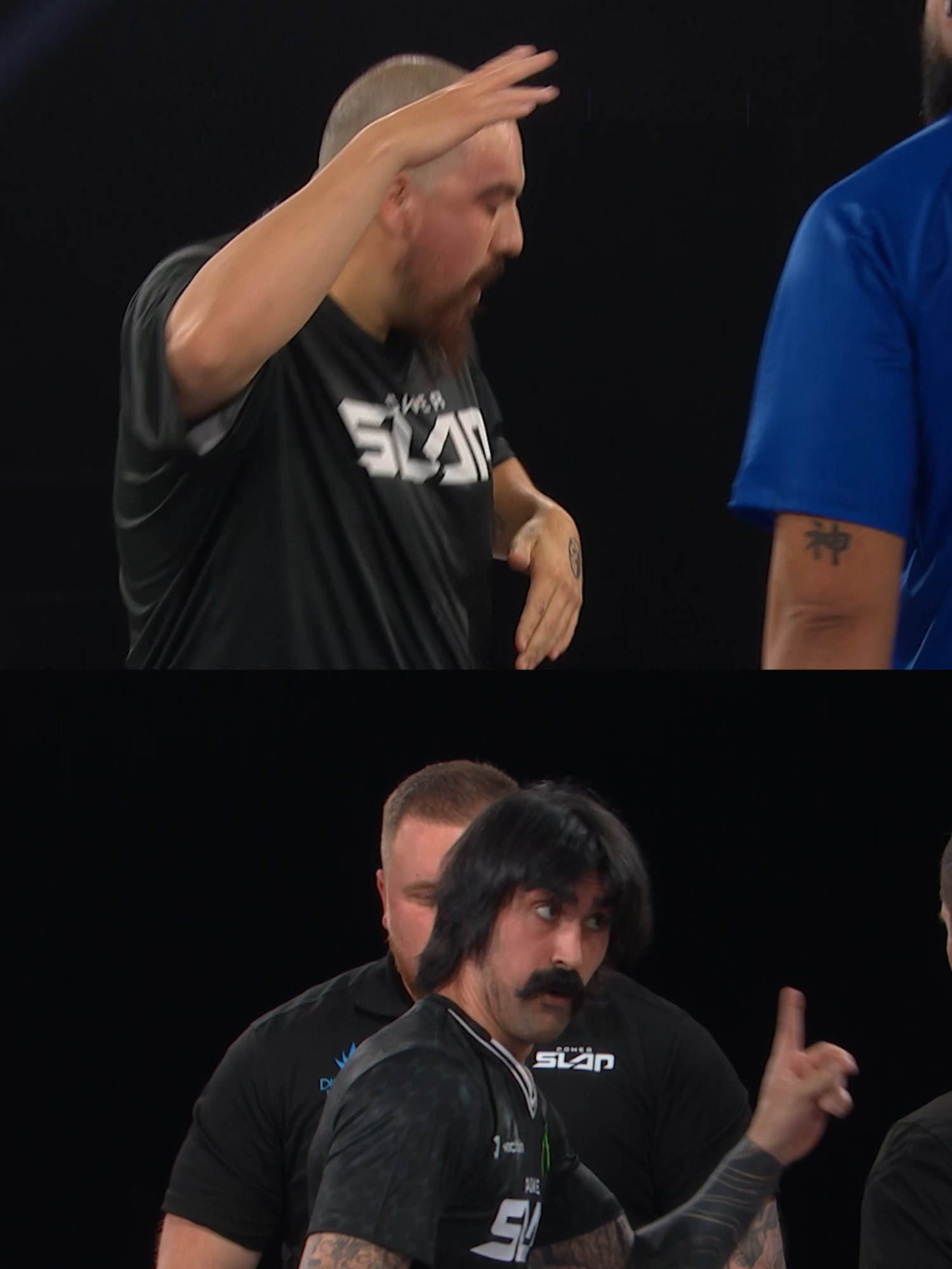 We may need a Hunter vs Dorian dance off 🤔 Who you got winning? 🕺 [ Rewatch all the action from $VET #PowerSlap12 NOW on YouTube ] #fyp #slap #powerslap #UFC #WWE #eat #reaction #dance #danceoff