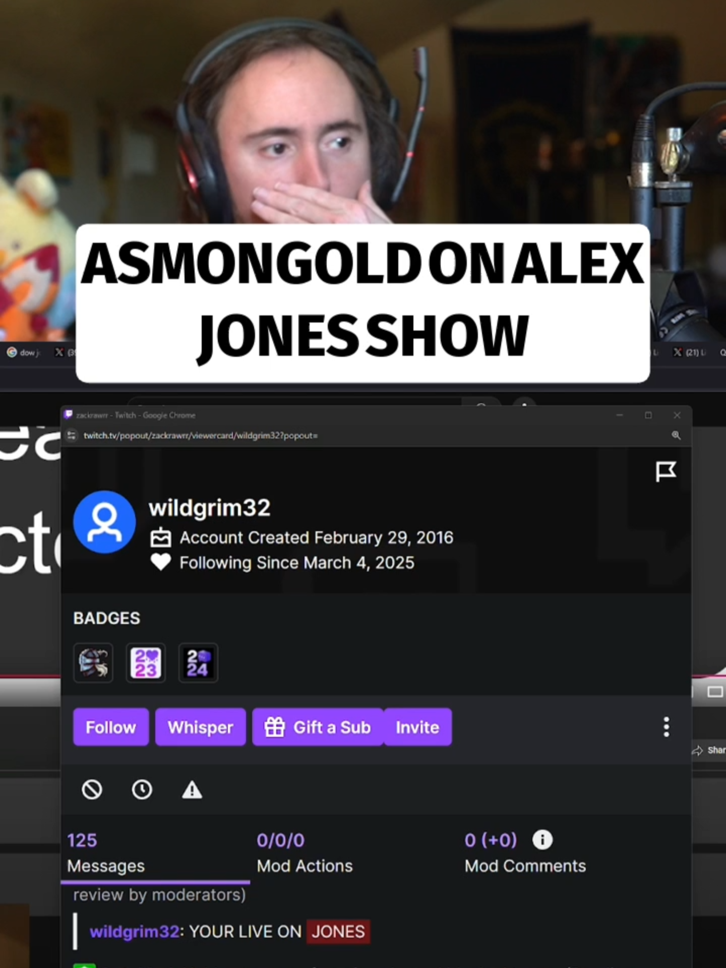 Asmongold on Alex Jones Show #twitchclip #asmongold #twitchhighlights