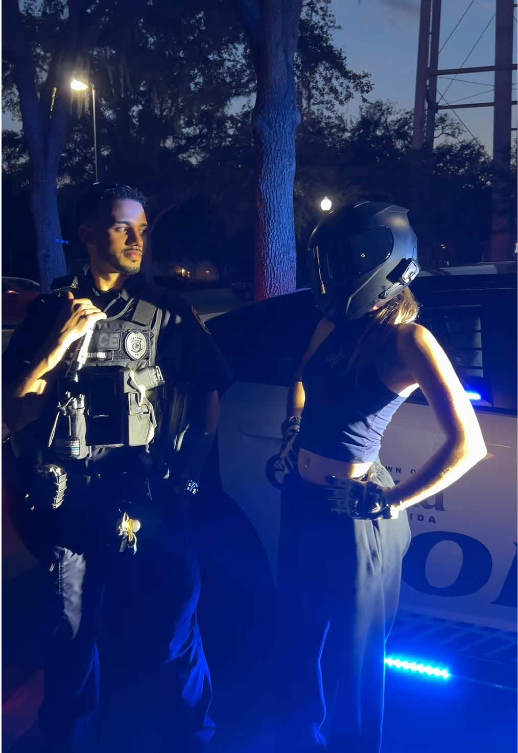 🚔 collab #biker #bikergirl #biketok #mototok #yamaha #fyシ #foryou #lanadelrey #copsoftiktok 