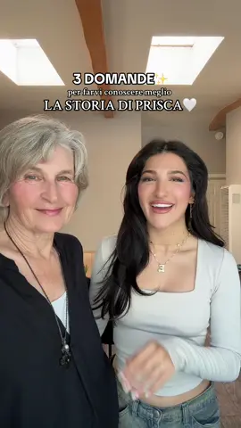 Dato che la mia coinquilina Prisca ha una storia bellissima, le ho fatto 3 DOMANDE PER FARVELA CONOSCERE MEGLIO🤍