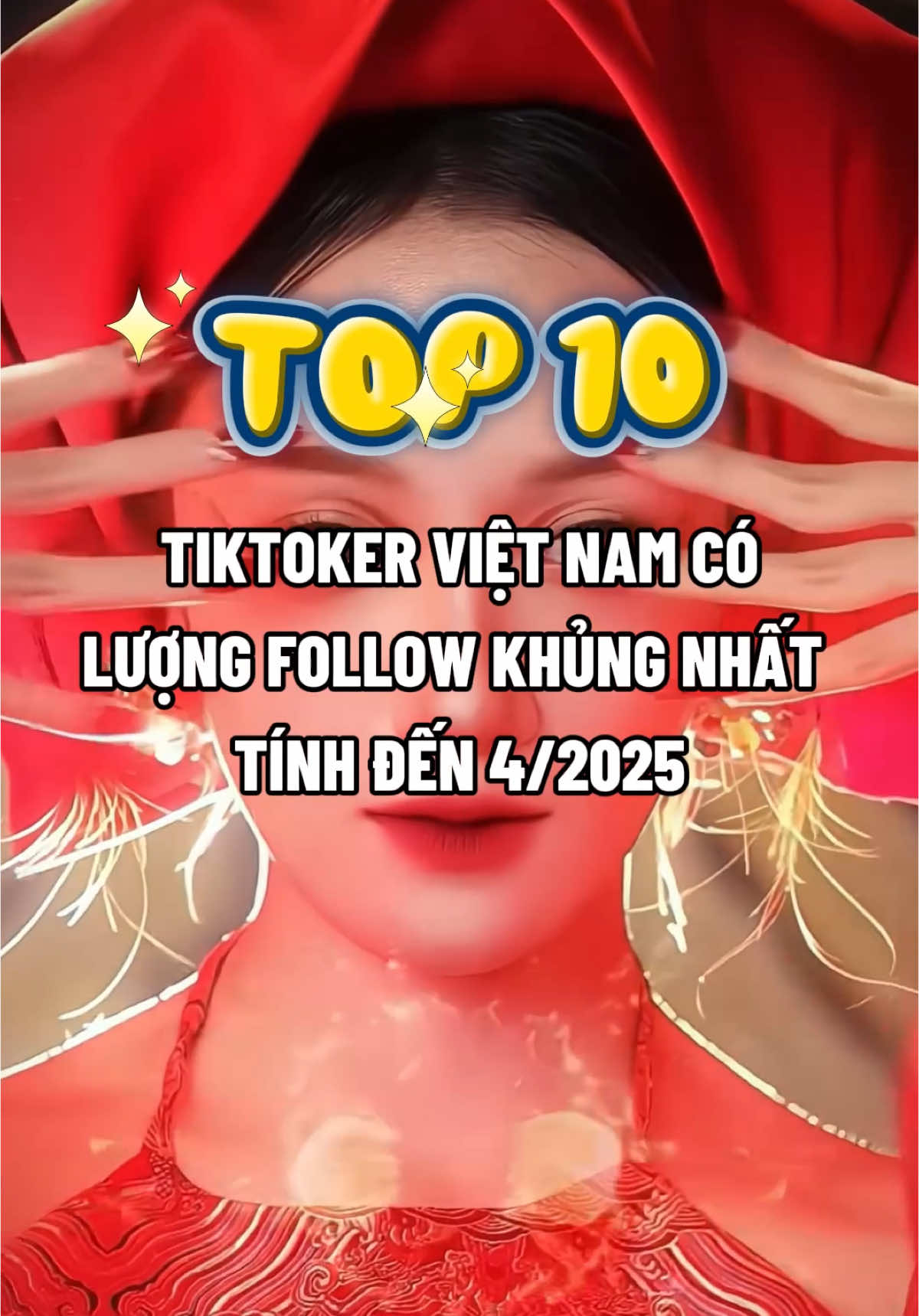 Top 10 Tiktoker Việt Nam có nhiều Follow nhất (tính đến tháng 4/2025) #top10 #tiktoker #daolephuonghoa #ciin #tradang #letuankhang #cindy #hottiktoker #toptiktoker #top10xinxo 