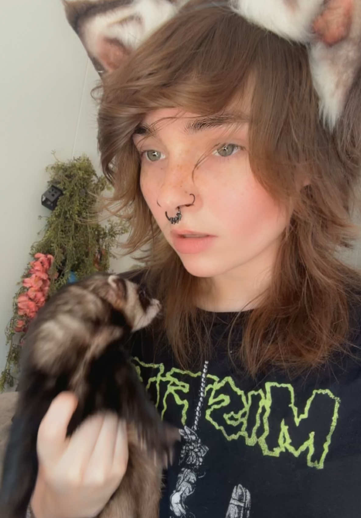 There are several bite marks and I can’t be mad, it’s my fault for leaving it out and him having no impulse control. He must have it. It’s squishy. #comedy #ferrets #fyp #hehim 