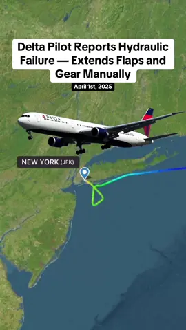 Delta Pilot Reports Hydraulic Failure — Extends Flaps and Gear Manually