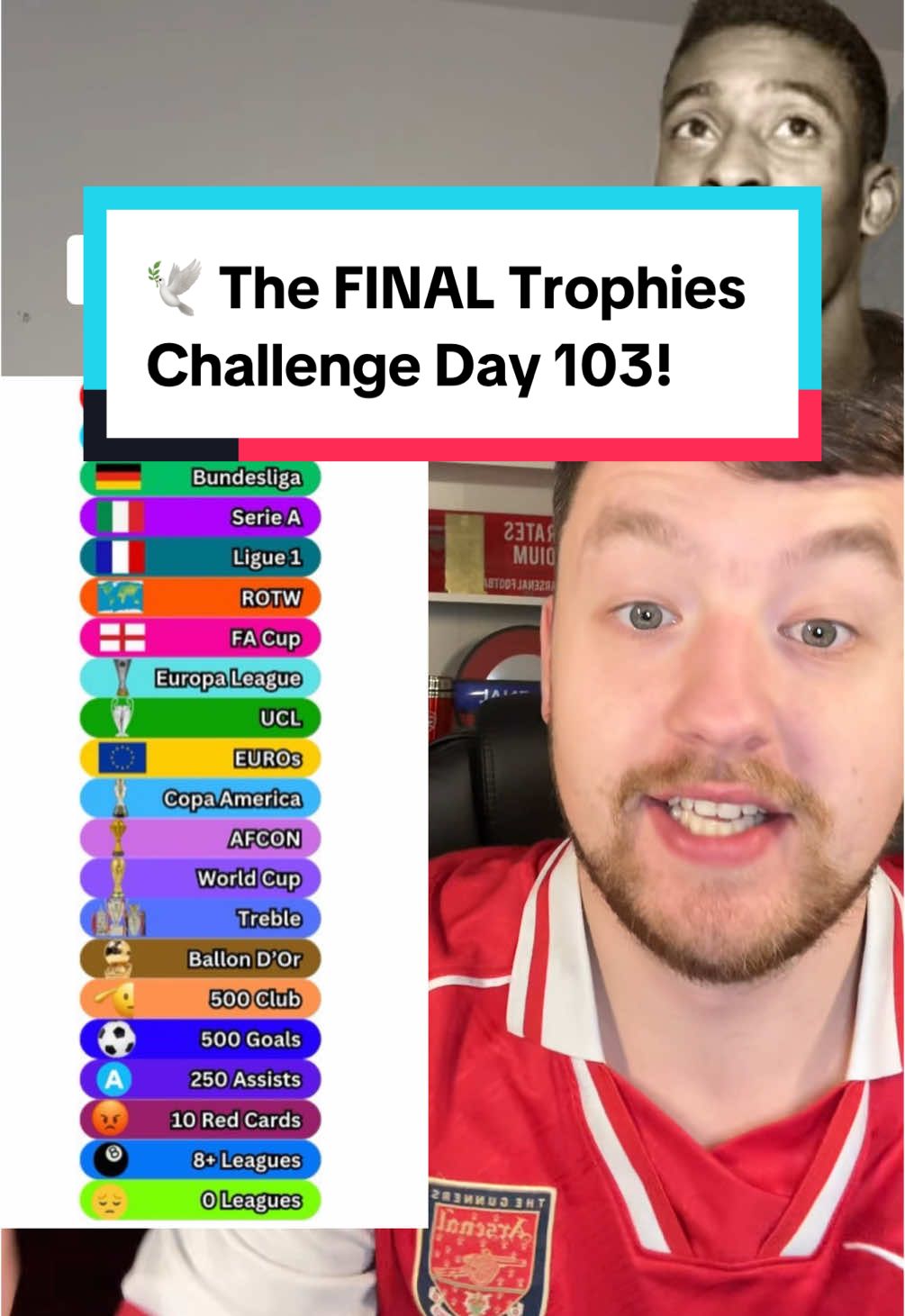 🕊️ The FINAL Trophies Challenge Day 103! #fyp #footballchallenge #footballtrivia #higherorlower #PremierLeague #laliga #bundesliga #seriea #ligue1 #MLS #eredvisie #worldcup #ucl #afcon #euro #ballondor #rorytalksfootball 