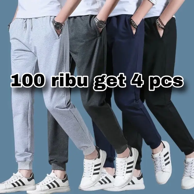 Cek promo 4 pcs celana panjang jogger pant baby terry pria wanita celana olahraga training dengan harga Rp108.000. Dapatkan di Shopee sekarang! https://s.shopee.co.id/1g56SgCUFg