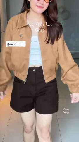 ตอบกลับ @Pakji.pjr ทรงถูกต้องงงงง #OOTD #brownoutfits #chuuchop #brownjeans #คลาสแฟชั่น 