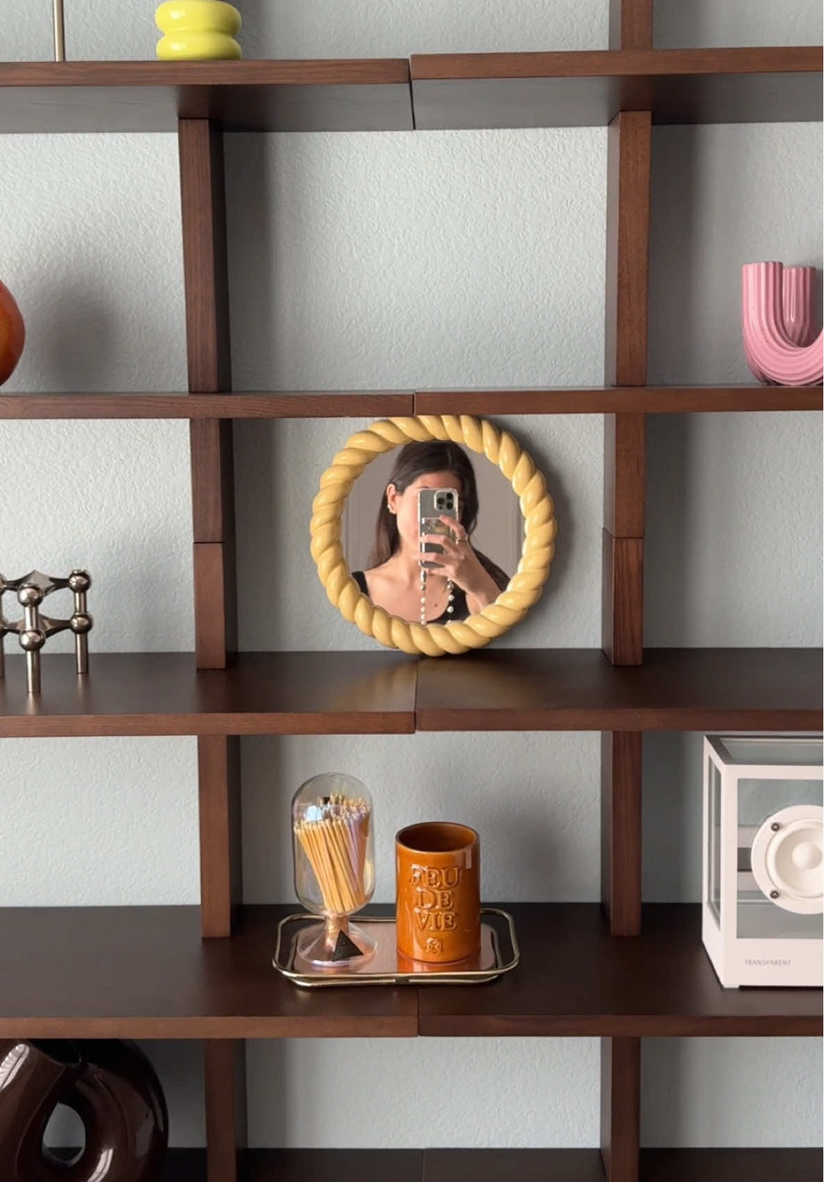 From blank wall to chef's kiss - the dream shelves are officially built! ✨ @Cozey just gets it––easy to install, endlessly stylish, and totally modular. BRB, rearranging my decor for the hundredth time. #CozeyAltitudeShelves #DreamShelves #ad 