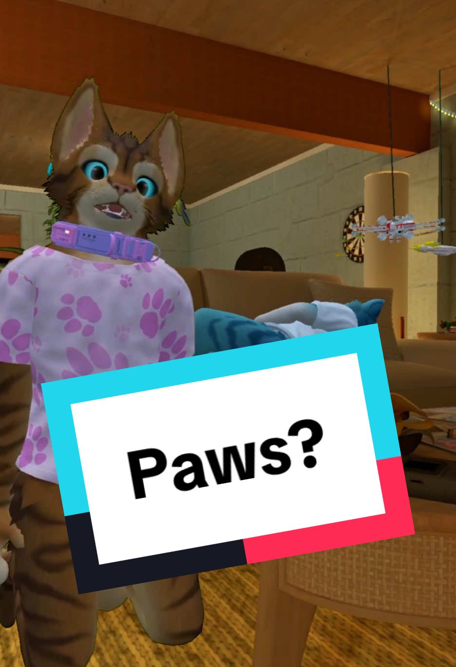 I mean… yeah I guess you could say I’m “team paws”. #gato #furrytrash #paws #vrchat #furry #vrchatfurry 