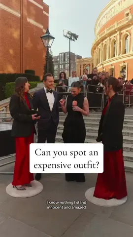 It’s award season and we're red carpet ready at the Olivier awards🏆 These showstopper red dresses are bronze statuette worthy, so we're asking your favourite celeb’s which outfit they think costs £4195 and which costs £202.94✨ #OOTD #streetinterview #minimic #guessinggame #tiktokchallenge #designer #highstreet #fashiontiktok #outfitinspo #highstreetfashion #olivierawards #redcarpetinterview 