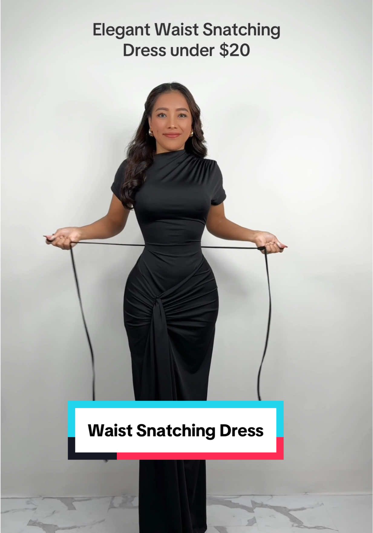 Elegant waist snatching dress!💕 Many color options!  #waistsnatching #waistcincher #waistsnatchingdress #snatchedwaist #snatchingdress 