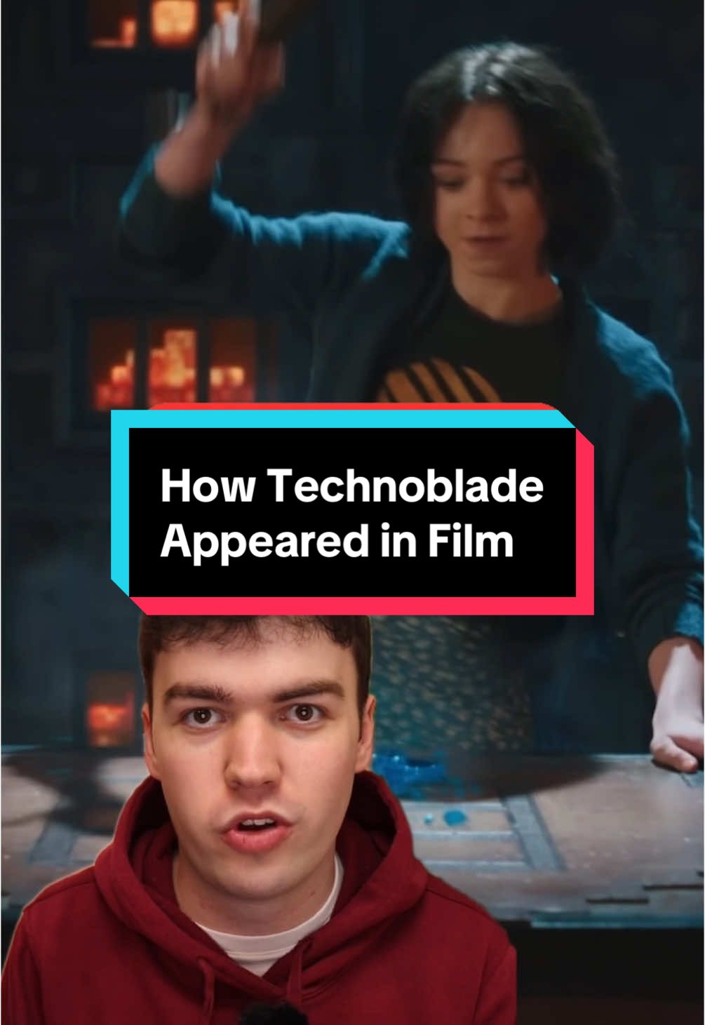 How Technoblade Appeared in The Minecraft Movie!  #Minecraft #aminecraftmovie #technoblade #movies #behindthescene