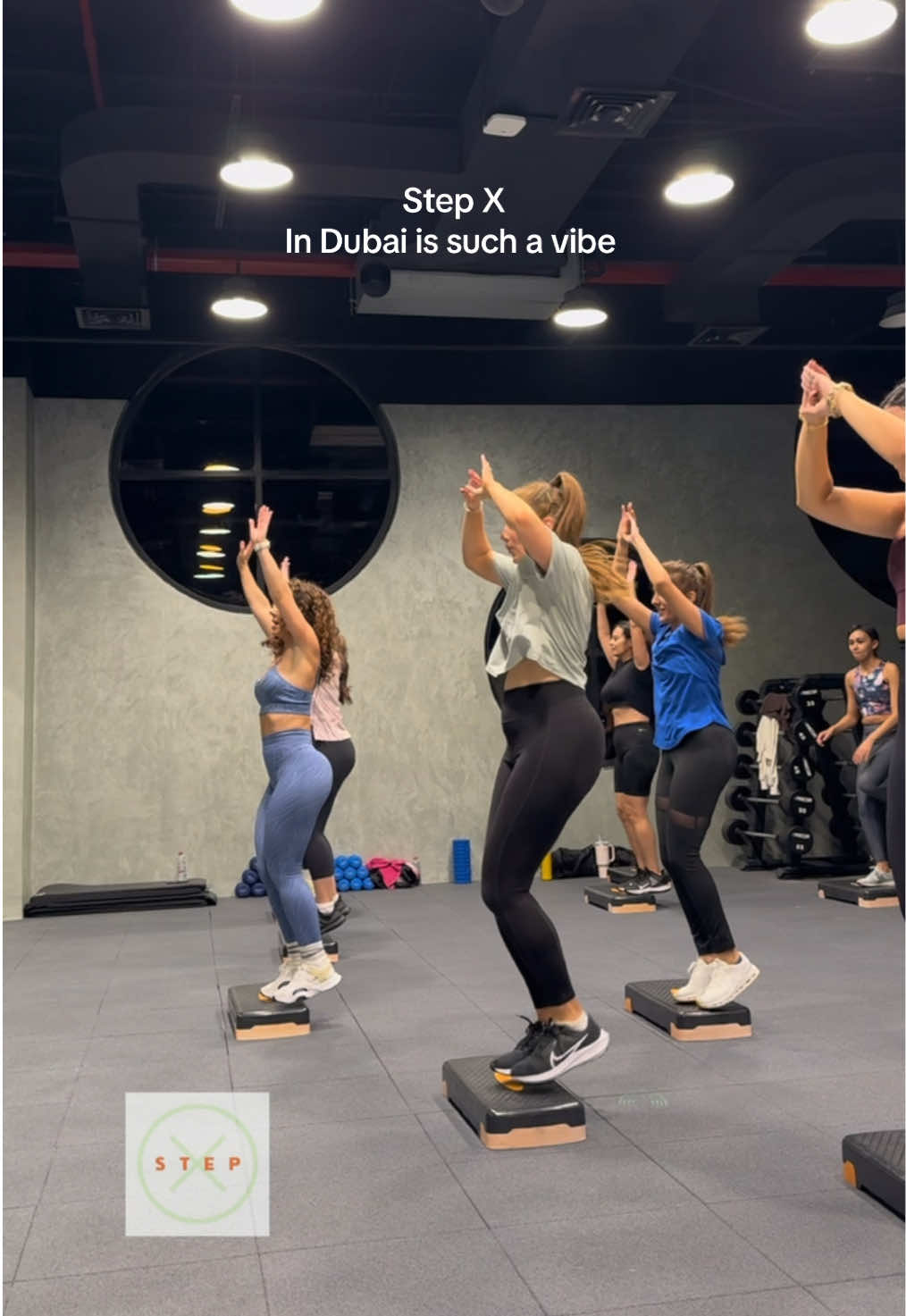Join our women only Step X in Dubai every Thursday at 8 pm.  Spaces are limited.  DM to book  📍 Al Quoz 3.  #fiabody #womenscoachdubai #bodytransformationdubai #dubaiworkoutclass #stepdubai #dancedubai #stepaerobicsdubai #zumbadubai 