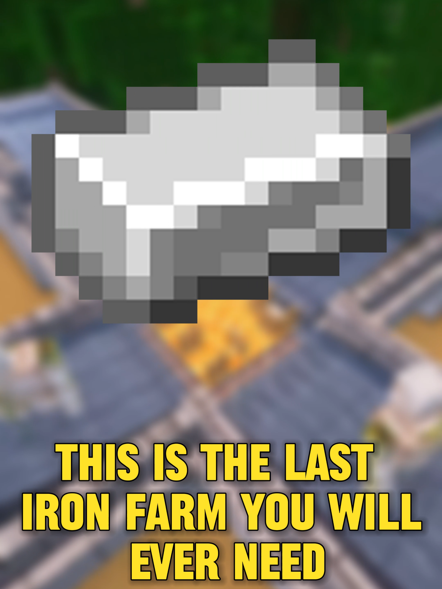 This is the last IRON FARM you'll ever need!  #Minecraft #fyp #minecraftmemes #javaedition
