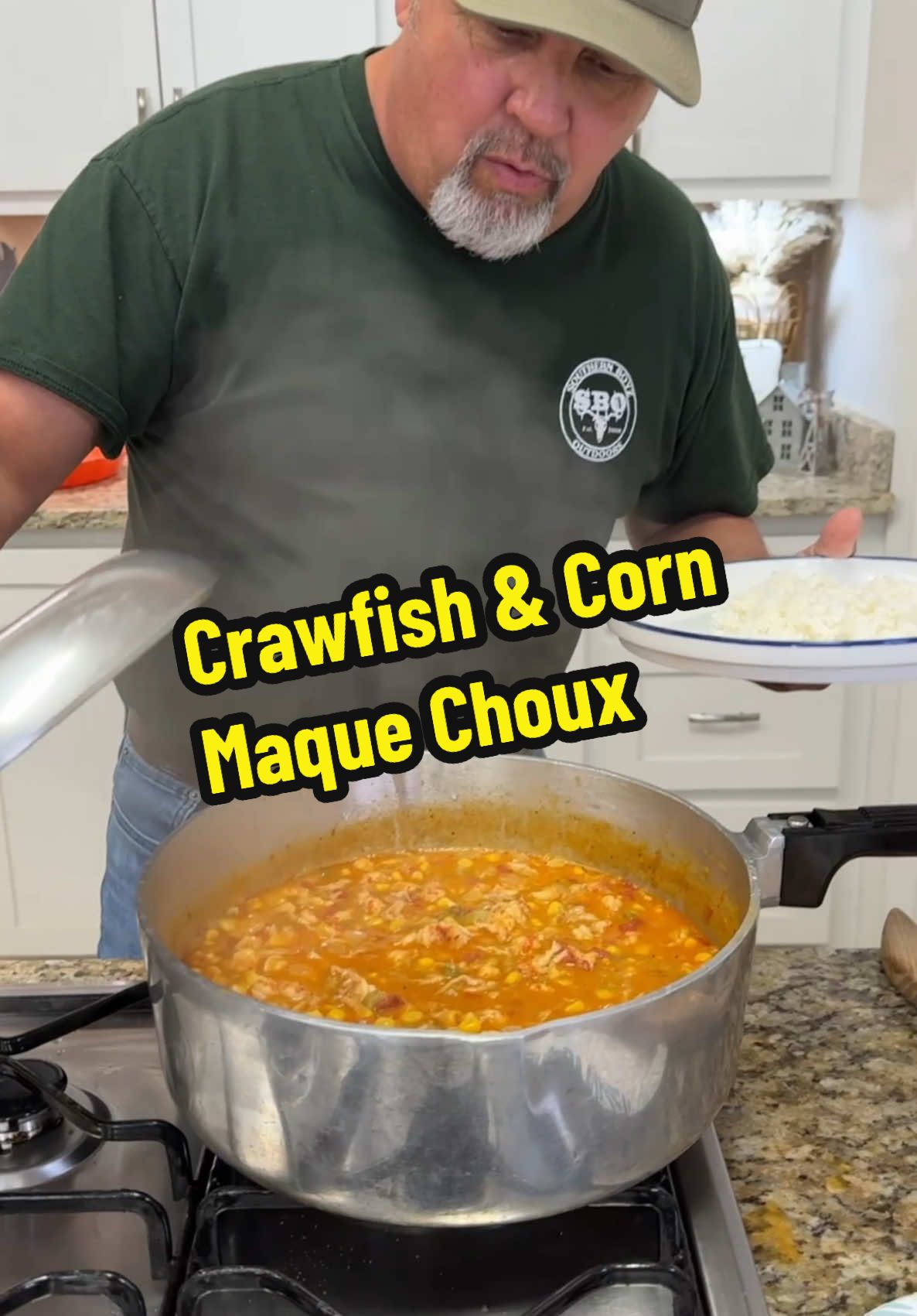 Crawfish & Corn Maque Choux.           Here’s a very simple easy and quick recipe. That can be cooked with Shrimp or Crawfish. #fyp #fypシ #delicious #crawfishcornmaquechoux #maquechoux #goodvibes  #dinner #DinnerIdeas #DinnerIdeas 