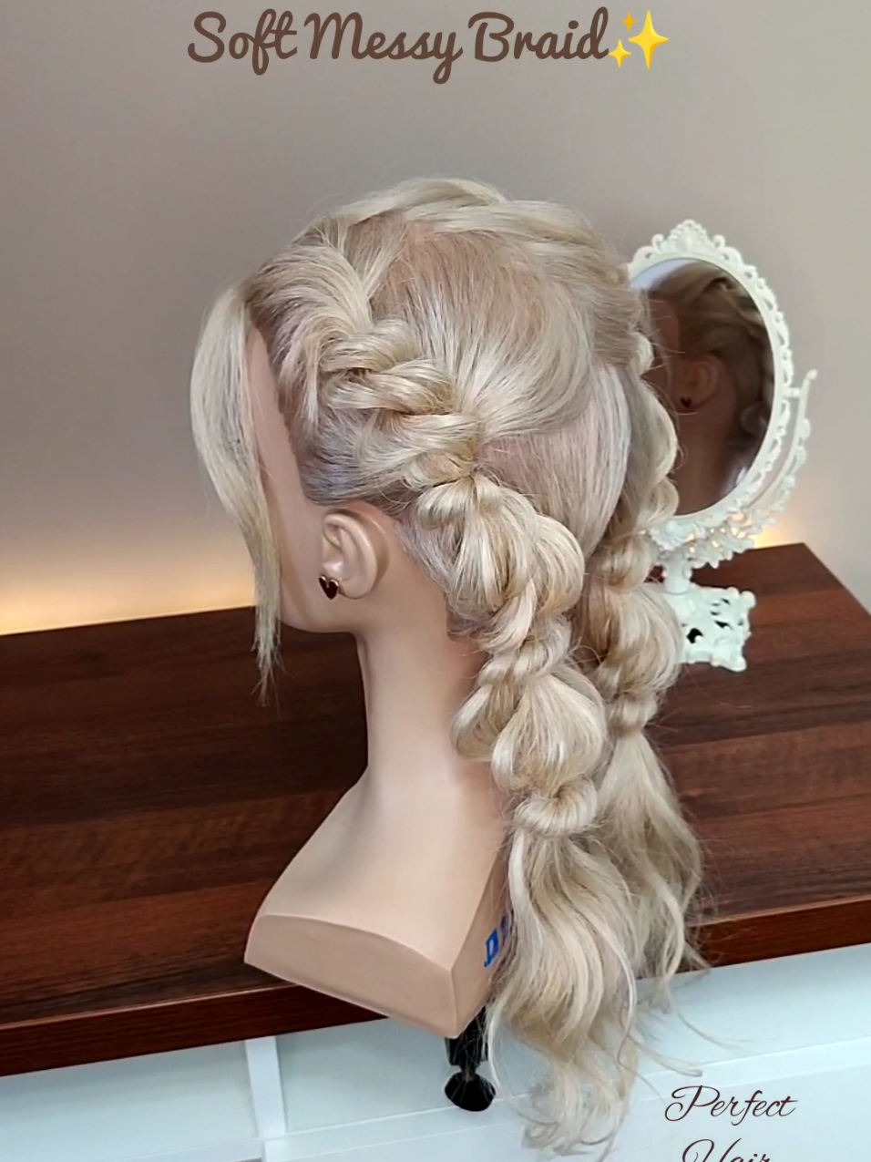 Soft Messy Braid✨💕 🎁 My mannequin's from limage.de — you can try perfect10 #hairtok #braidtutorial #dutchbraid #messybraid #hairstyletutorial   #hairinspo #hairideas #easyhairstyle #beautyhacks #hairtrends   #usagirl #americanstyle #tiktokusa #fyp #foryou #foryoupage