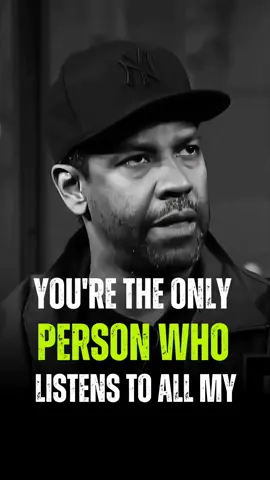 You're the only person who listens to all my talk.. #motivation #motivate #denzelwashington #jordan #rocky #rock #reels #shorts 