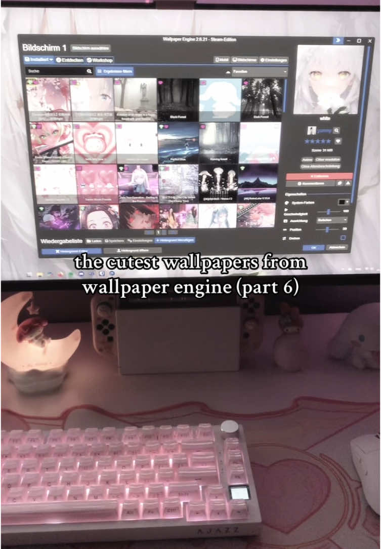 also i love this song #wallpaper #cutecore #wallpaperengine #pcsetup #GamingSetup #cutecore🎀🦴🍮🐾 #kawaiiaesthetic #GamerGirl #pink #setupinspiration #pinksetup #kawaiisetup #mymelody #pinkaesthetic 