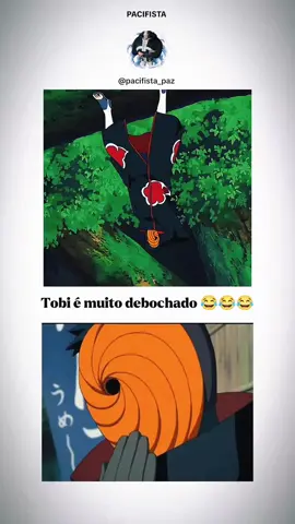 Ele é MUITO debochado! 😂😂 #narutoshippuden #tobi #anime #fyp #kakashi 