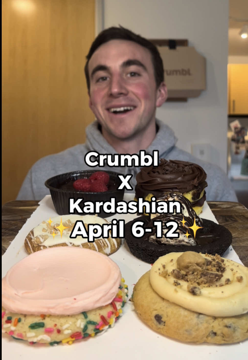 Trying the Crumbl and Kardashian collab Crumbl cookies of the week #crumbl #crumblcookies 