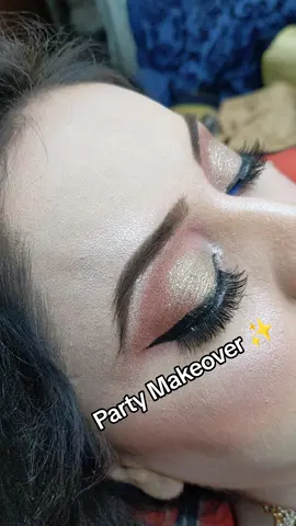 party Makeover Look♥️😘  #multansalons #multan #hairstyle #modelmakeup #hairstyle #walima_vibes #onemillion #model #orwassalon #partywear #bride #baratday #makeup 