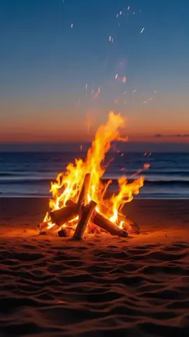 “Campfire Serenity by the Beach” #relaxing  #relaxingvideos  #sleep  #beach  #sunset 