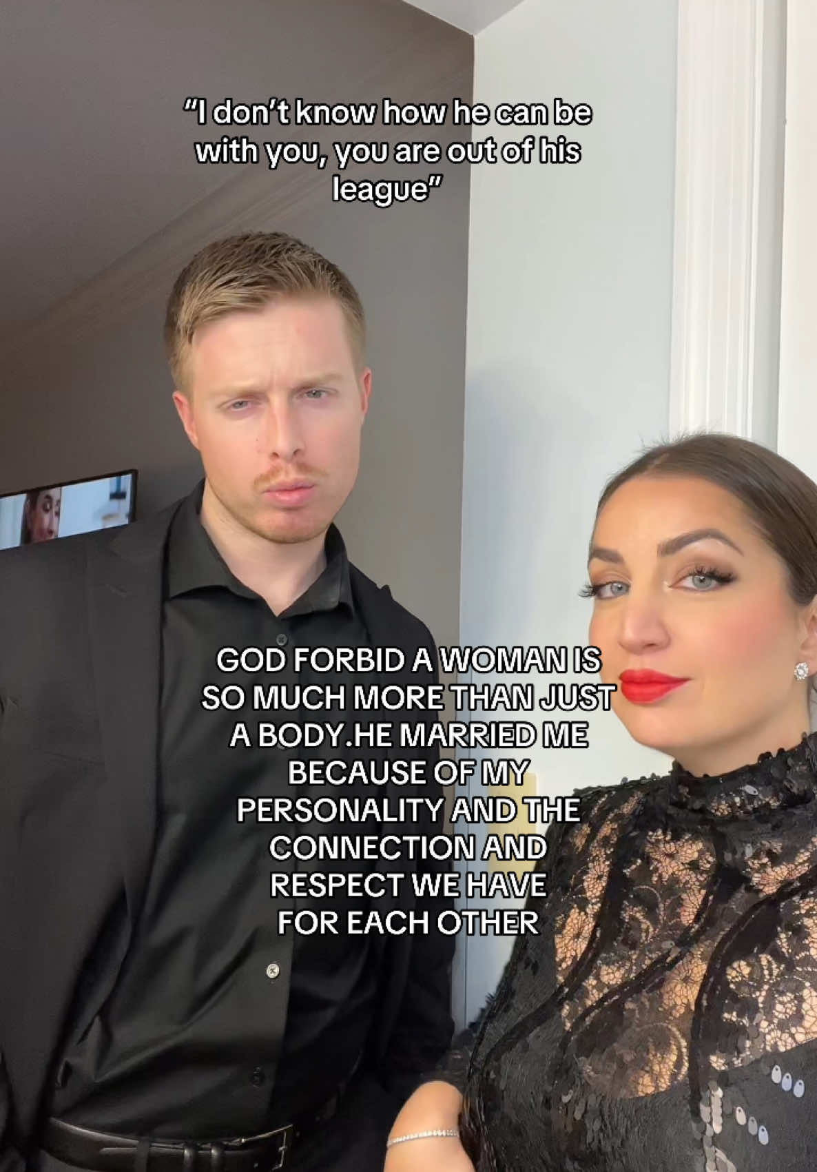 Have you ever heard of charisma or intelligence? #momsbelike#momsoftiktokclub#husbandwife#husband#Love#family#momtok  