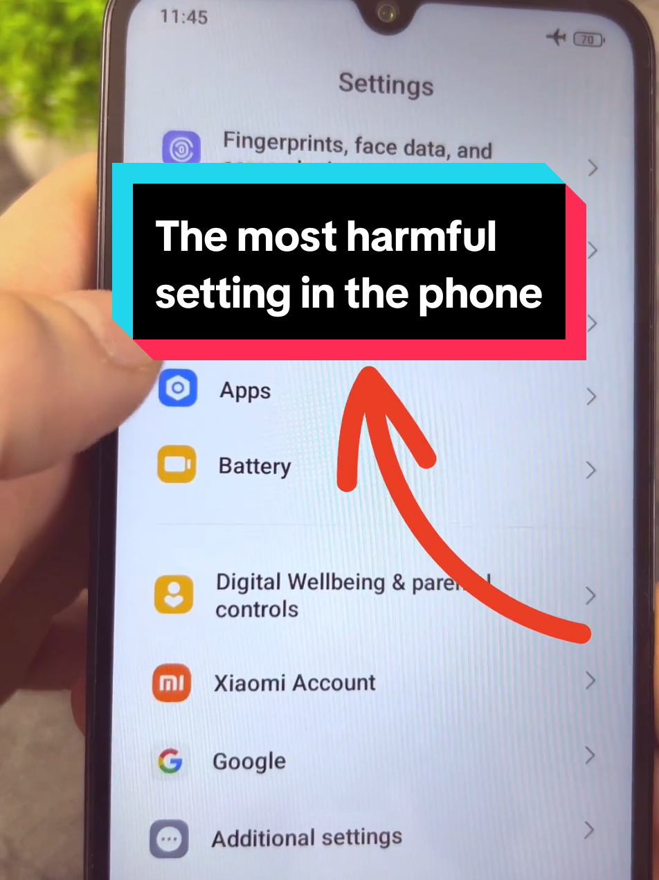 The most harmful  setting in the phone! #Android #phone #settings 