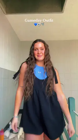 First home game of the season means pulling out the matching blue pregame outfit #d1athlete #gameday #fitcheck #outfit #Soccer #d1 #