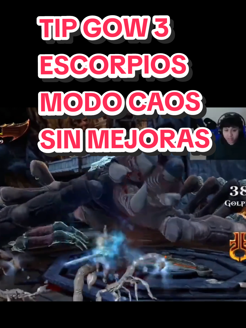 Escorpion gow 3 sin mejoras modo caos  #kratos #godofwar #godofwarkratos #godofwar3 